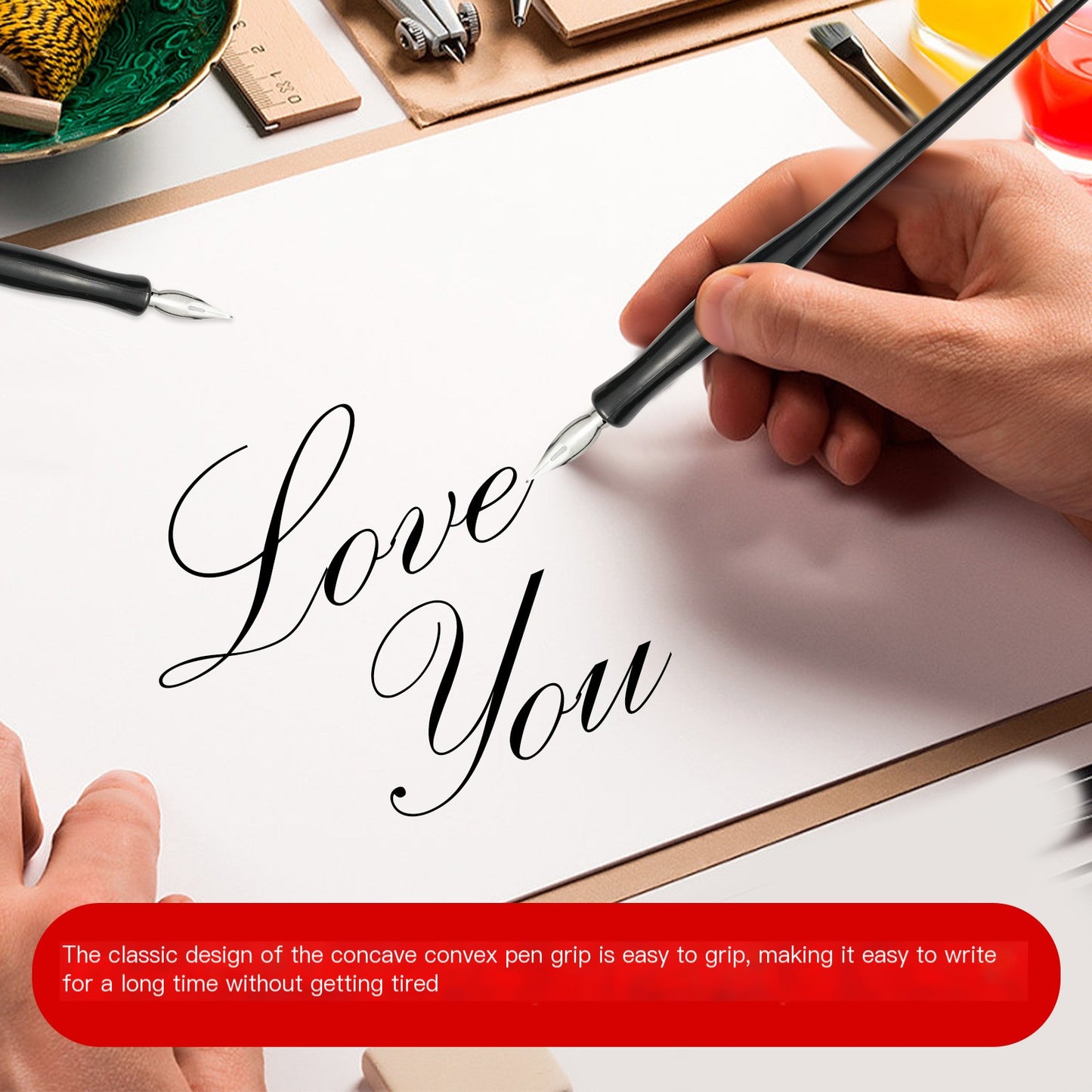 Dual-use Calligraphy Pen with Removable Nib