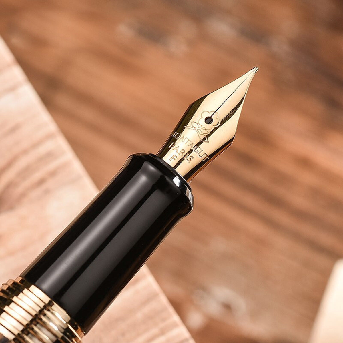 Montblanc Gift Box Set - Wooden Fountain Pen for Calligraphy